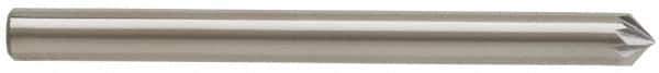 Atrax - 1/8" Cut Diam, 1/8" Shank Diam, Cone Head Single Cut Burr - Carbide, Point End, 1/16" LOC, 1-1/2" OAL - USA Tool & Supply