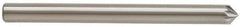 Atrax - 1/8" Cut Diam, 1/8" Shank Diam, Cone Head Single Cut Burr - Carbide, Point End, 1/16" LOC, 1-1/2" OAL - USA Tool & Supply