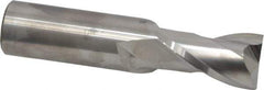 Atrax - 7/8", 1-1/2" LOC, 7/8" Shank Diam, 4" OAL, 2 Flute, Solid Carbide Square End Mill - Single End, Uncoated, Spiral Flute, 30° Helix, Centercutting, Right Hand Cut, Right Hand Flute - USA Tool & Supply