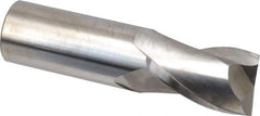 Atrax - 1", 1-1/2" LOC, 1" Shank Diam, 4" OAL, 2 Flute, Solid Carbide Square End Mill - Single End, Uncoated, Spiral Flute, 30° Helix, Centercutting, Right Hand Cut, Right Hand Flute - USA Tool & Supply