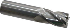 Atrax - 7/8", 1-1/2" LOC, 7/8" Shank Diam, 4" OAL, 4 Flute, Solid Carbide Square End Mill - Single End, Uncoated, Spiral Flute, 30° Helix, Centercutting, Right Hand Cut, Right Hand Flute - USA Tool & Supply
