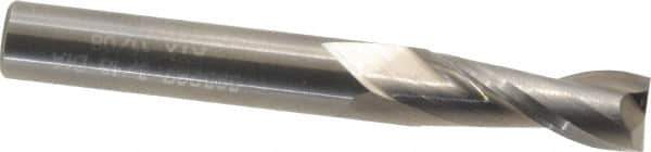 Atrax - 5/16", 13/16" LOC, 5/16" Shank Diam, 2-1/2" OAL, 2 Flute, Solid Carbide Square End Mill - Single End, Uncoated, Spiral Flute, 30° Helix, Centercutting, Right Hand Cut - USA Tool & Supply