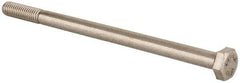 Value Collection - M6x1.00mm Metric Coarse, 100mm Length Under Head Hex Head Cap Screw - Partially Threaded, Grade 18-8 Stainless Steel, Uncoated, 10mm Hex - USA Tool & Supply