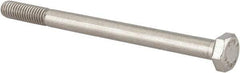 Value Collection - M6x1.00mm Metric Coarse, 80mm Length Under Head Hex Head Cap Screw - Partially Threaded, Grade 18-8 Stainless Steel, Uncoated, 10mm Hex - USA Tool & Supply