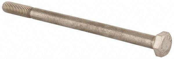 Value Collection - M6x1.00mm Metric Coarse, 90mm Length Under Head Hex Head Cap Screw - Partially Threaded, Grade 18-8 Stainless Steel, Uncoated, 10mm Hex - USA Tool & Supply
