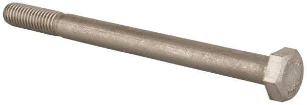 Value Collection - M8x1.25mm Metric Coarse, 100mm Length Under Head Hex Head Cap Screw - Partially Threaded, Grade 18-8 Stainless Steel, Uncoated, 13mm Hex - USA Tool & Supply