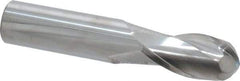 Atrax - 3/4" Diam, 1-1/2" LOC, 2 Flute Solid Carbide Ball End Mill - Uncoated, Single End, 4" OAL, 3/4" Shank Diam - USA Tool & Supply