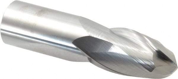 Atrax - 1" Diam, 1-1/2" LOC, 2 Flute Solid Carbide Ball End Mill - Uncoated, Single End, 4" OAL, 1" Shank Diam - USA Tool & Supply