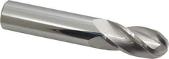 Atrax - 5/8" Diam, 1-1/4" LOC, 4 Flute Solid Carbide Ball End Mill - Uncoated, Single End, 3-1/2" OAL, 5/8" Shank Diam - USA Tool & Supply