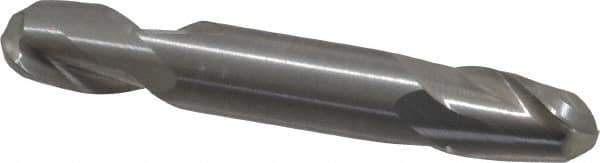 Atrax - 3/8" Diam, 9/16" LOC, 2 Flute Solid Carbide Ball End Mill - Uncoated, Double End, 2-1/2" OAL, 3/8" Shank Diam - USA Tool & Supply