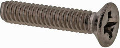 Value Collection - M2x0.40 Metric Coarse, 10mm OAL Phillips Drive Machine Screw - Flat Head, Grade 18-8 & A2 Stainless Steel, Uncoated, Without Washer - USA Tool & Supply