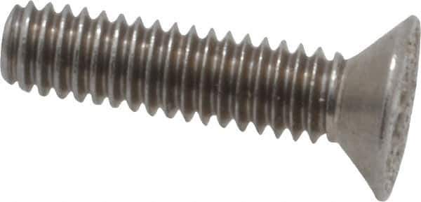 Value Collection - M2.5x0.45 Metric Coarse, 10mm OAL Phillips Drive Machine Screw - Flat Head, Grade 18-8 & A2 Stainless Steel, Uncoated, Without Washer - USA Tool & Supply