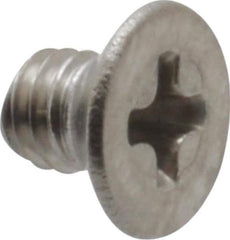 Value Collection - M3x0.50 Metric Coarse, 4mm OAL Phillips Drive Machine Screw - Flat Head, Grade 18-8 & A2 Stainless Steel, Uncoated, Without Washer - USA Tool & Supply