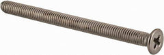 Value Collection - M3x0.50 Metric Coarse, 40mm OAL Phillips Drive Machine Screw - Flat Head, Grade 18-8 & A2 Stainless Steel, Uncoated, Without Washer - USA Tool & Supply