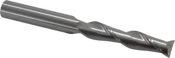 Atrax - 5/8", 3" LOC, 5/8" Shank Diam, 6" OAL, 2 Flute, Solid Carbide Square End Mill - Single End, Uncoated, Spiral Flute, 30° Helix, Centercutting, Right Hand Cut - USA Tool & Supply