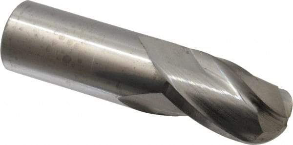 Atrax - 1" Diam, 1-1/2" LOC, 3 Flute Solid Carbide Ball End Mill - Uncoated, Single End, 4" OAL, 1" Shank Diam - USA Tool & Supply