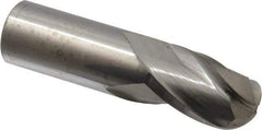 Atrax - 1" Diam, 1-1/2" LOC, 3 Flute Solid Carbide Ball End Mill - Uncoated, Single End, 4" OAL, 1" Shank Diam - USA Tool & Supply