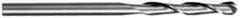SGS - 1" Diam, 3" LOC, 4 Flute Solid Carbide Ball End Mill - Uncoated, Single End, 6" OAL, 1" Shank Diam, Spiral Flute - USA Tool & Supply