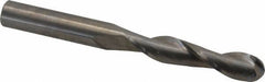 Atrax - 5/8" Diam, 3" LOC, 2 Flute Solid Carbide Ball End Mill - Uncoated, Single End, 6" OAL, 5/8" Shank Diam - USA Tool & Supply
