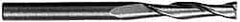 SGS - 3/4", 2-1/4" LOC, 3/4" Shank Diam, 5" OAL, 2 Flute, Solid Carbide Square End Mill - Single End, Uncoated, Spiral Flute, 30° Helix, Centercutting, Right Hand Cut, Right Hand Flute, Series 3L - USA Tool & Supply