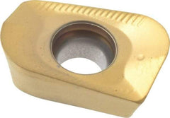 Seco - XOMX120431 ME08 Grade F40M Carbide Milling Insert - TiAlN/TiN Finish, 0.157" Thick, 0.122" Corner Radius - USA Tool & Supply