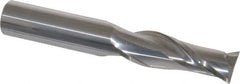 Atrax - 3/4", 2-1/4" LOC, 3/4" Shank Diam, 5" OAL, 2 Flute, Solid Carbide Square End Mill - Single End, Uncoated, Spiral Flute, 30° Helix, Centercutting, Right Hand Cut - USA Tool & Supply