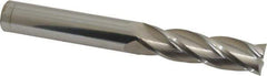 Atrax - 5/8", 2-1/4" LOC, 5/8" Shank Diam, 5" OAL, 4 Flute, Solid Carbide Square End Mill - Single End, Uncoated, Spiral Flute, 30° Helix, Centercutting, Right Hand Cut - USA Tool & Supply