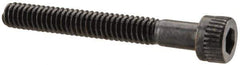 Made in USA - #5-40 UNC Hex Socket Drive, Socket Cap Screw - Alloy Steel, Black Oxide Finish, Partially Threaded, 1" Length Under Head - USA Tool & Supply