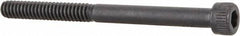 Made in USA - #6-32 UNC Hex Socket Drive, Socket Cap Screw - Alloy Steel, Black Oxide Finish, Partially Threaded, 1-3/4" Length Under Head - USA Tool & Supply