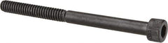 Made in USA - #10-24 UNC Hex Socket Drive, Socket Cap Screw - Alloy Steel, Black Oxide Finish, Partially Threaded, 2-1/2" Length Under Head - USA Tool & Supply