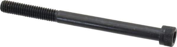 Made in USA - 5/16-18 UNC Hex Socket Drive, Socket Cap Screw - Alloy Steel, Black Oxide Finish, Partially Threaded, 4" Length Under Head - USA Tool & Supply
