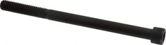 Made in USA - 5/16-18 UNC Hex Socket Drive, Socket Cap Screw - Alloy Steel, Black Oxide Finish, Partially Threaded, 4-1/2" Length Under Head - USA Tool & Supply