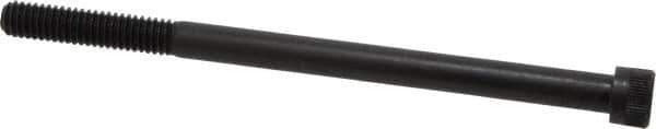 Made in USA - 5/16-18 UNC Hex Socket Drive, Socket Cap Screw - Alloy Steel, Black Oxide Finish, Partially Threaded, 5" Length Under Head - USA Tool & Supply