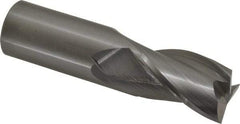 Atrax - 1", 1-1/2" LOC, 1" Shank Diam, 4" OAL, 3 Flute, Solid Carbide Square End Mill - Single End, Uncoated, Spiral Flute, 30° Helix, Centercutting, Right Hand Cut - USA Tool & Supply
