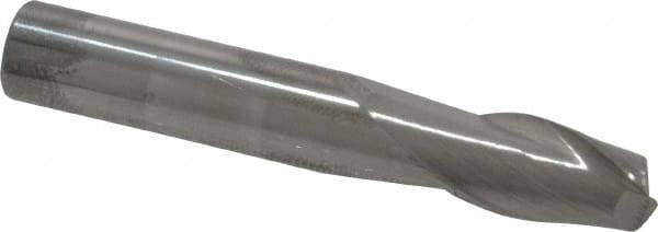 Atrax - 5/16", 1/2" LOC, 5/16" Shank Diam, 2" OAL, 2 Flute, Solid Carbide Square End Mill - Single End, Uncoated, Spiral Flute, 30° Helix, Centercutting, Right Hand Cut - USA Tool & Supply