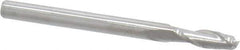 Atrax - 3mm, 9mm LOC, 3mm Shank Diam, 38mm OAL, 2 Flute, Solid Carbide Square End Mill - Single End, Uncoated, Spiral Flute, 30° Helix, Centercutting, Right Hand Cut - USA Tool & Supply