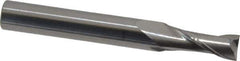 Atrax - 7mm, 19mm LOC, 8mm Shank Diam, 64mm OAL, 2 Flute, Solid Carbide Square End Mill - Single End, Uncoated, Spiral Flute, 30° Helix, Centercutting, Right Hand Cut - USA Tool & Supply