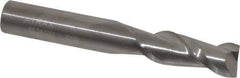 Atrax - 10mm, 22mm LOC, 10mm Shank Diam, 70mm OAL, 2 Flute, Solid Carbide Square End Mill - Single End, Uncoated, Spiral Flute, 30° Helix, Centercutting, Right Hand Cut - USA Tool & Supply
