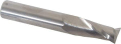Atrax - 12mm, 25mm LOC, 12mm Shank Diam, 76mm OAL, 2 Flute, Solid Carbide Square End Mill - Single End, Uncoated, Spiral Flute, 30° Helix, Centercutting, Right Hand Cut - USA Tool & Supply