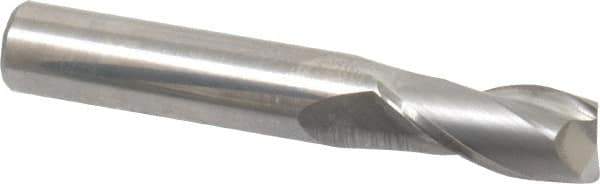 Atrax - 14mm, 32mm LOC, 14mm Shank Diam, 89mm OAL, 2 Flute, Solid Carbide Square End Mill - Single End, Uncoated, Spiral Flute, 30° Helix, Centercutting, Right Hand Cut - USA Tool & Supply