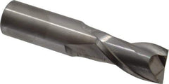 Atrax - 22mm, 38mm LOC, 22mm Shank Diam, 100mm OAL, 2 Flute, Solid Carbide Square End Mill - Single End, Uncoated, Spiral Flute, 30° Helix, Centercutting, Right Hand Cut - USA Tool & Supply