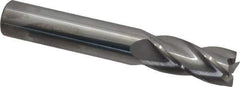 Atrax - 14mm, 32mm LOC, 14mm Shank Diam, 89mm OAL, 4 Flute, Solid Carbide Square End Mill - Single End, Uncoated, Spiral Flute, 30° Helix, Centercutting, Right Hand Cut - USA Tool & Supply