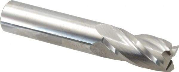 Atrax - 16mm, 32mm LOC, 16mm Shank Diam, 89mm OAL, 4 Flute, Solid Carbide Square End Mill - Single End, Uncoated, Spiral Flute, 30° Helix, Centercutting, Right Hand Cut - USA Tool & Supply