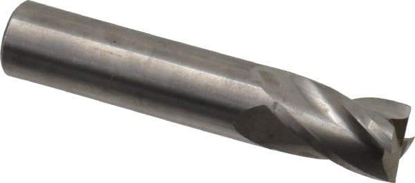 Atrax - 10mm, 14mm LOC, 10mm Shank Diam, 51mm OAL, 4 Flute, Solid Carbide Square End Mill - Single End, Uncoated, Spiral Flute, 30° Helix, Centercutting, Right Hand Cut - USA Tool & Supply