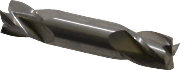 Atrax - 10mm, 12mm LOC, 10mm Shank Diam, 70mm OAL, 4 Flute, Solid Carbide Square End Mill - Double End, Uncoated, Spiral Flute, 30° Helix, Centercutting, Right Hand Cut - USA Tool & Supply