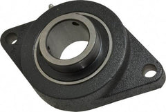 Browning - 2" ID, 8-1/2" OAL x 5-1/4" OAH 2-Bolt Flange - 6,601 Lb Static Cap, 9,752 Lb Dyn Cap, 7-1/4" Btw Mnt Hole Ctrs, Cast Iron - USA Tool & Supply