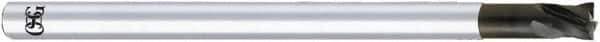 OSG - 1/8", 1/8" LOC, 1/8" Shank Diam, 3" OAL, 4 Flute, Solid Carbide Square End Mill - Single End, Diamond Finish, 30° Helix, Centercutting, Right Hand Cut, Right Hand Flute - USA Tool & Supply
