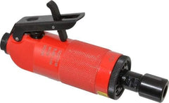 Sioux Tools - 1/4" Collet, Straight Handle, Straight Air Die Grinder - 18,000 RPM, Front Exhaust, 25.43 CFM, 0.7 hp, 6.21 bar, 1/4 NPT - USA Tool & Supply