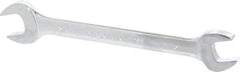 Blackhawk by Proto - 11/16" x 3/4" Standard Open End Wrench - 8-57/64" OAL, Double End, Full Polish Finish, 15° Head Angle - USA Tool & Supply