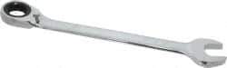 Blackhawk by Proto - 1" 12 Point Combination Wrench - 15° Head Angle, 12-11/16" OAL, Steel, Chrome Finish - USA Tool & Supply